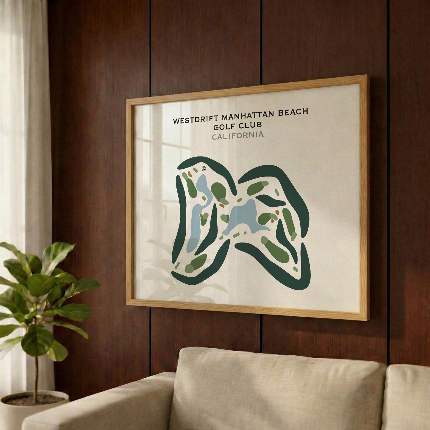 Westdrift Manhattan Beach Golf Club, California - Printed Golf Courses