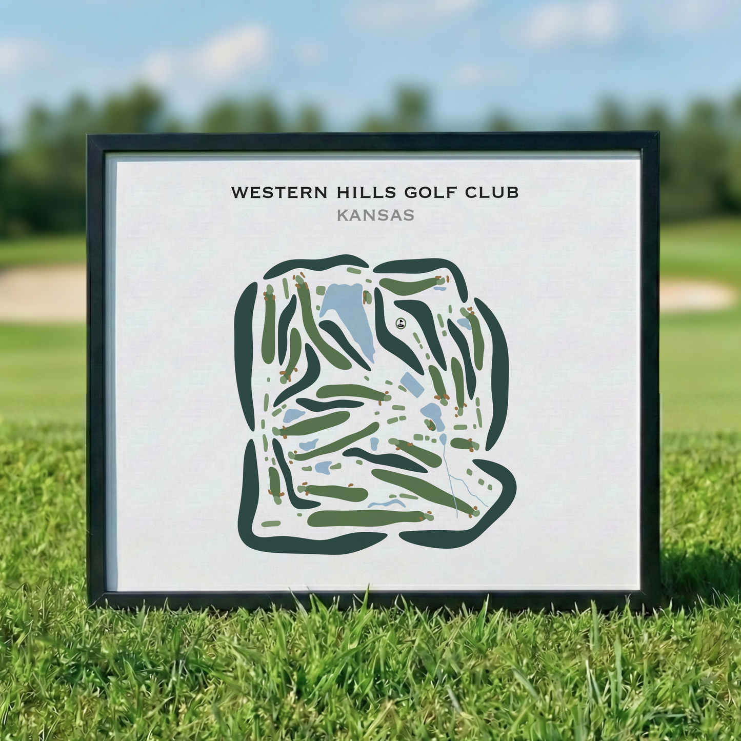 Western Hills Golf Club, Kansas - Printed Golf Courses