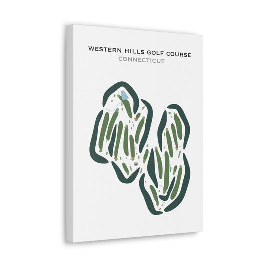 Western Hills Golf Course, Connecticut - Printed Golf Courses