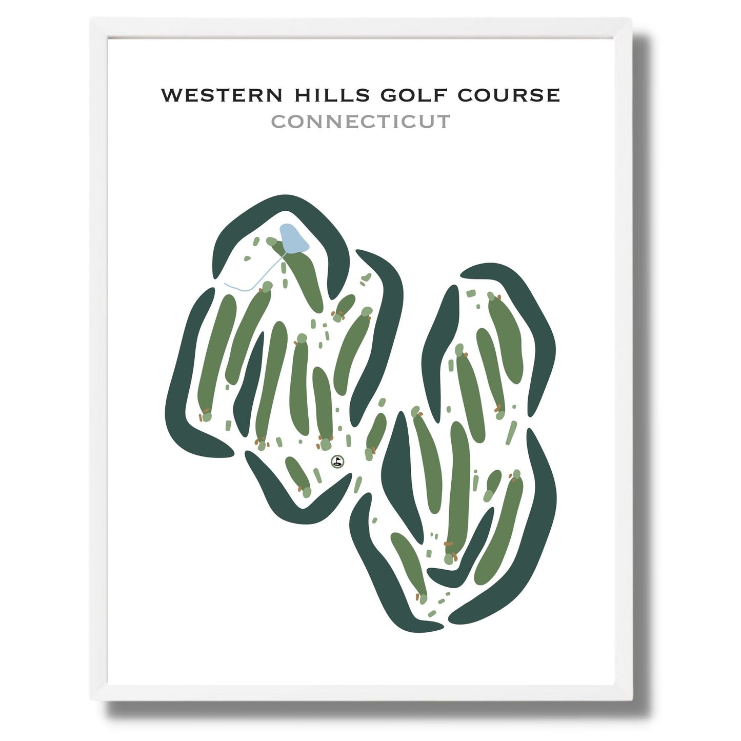 Western Hills Golf Course, Connecticut - Printed Golf Courses