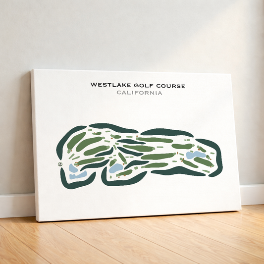 Westlake Golf Course, California - Printed Golf Courses
