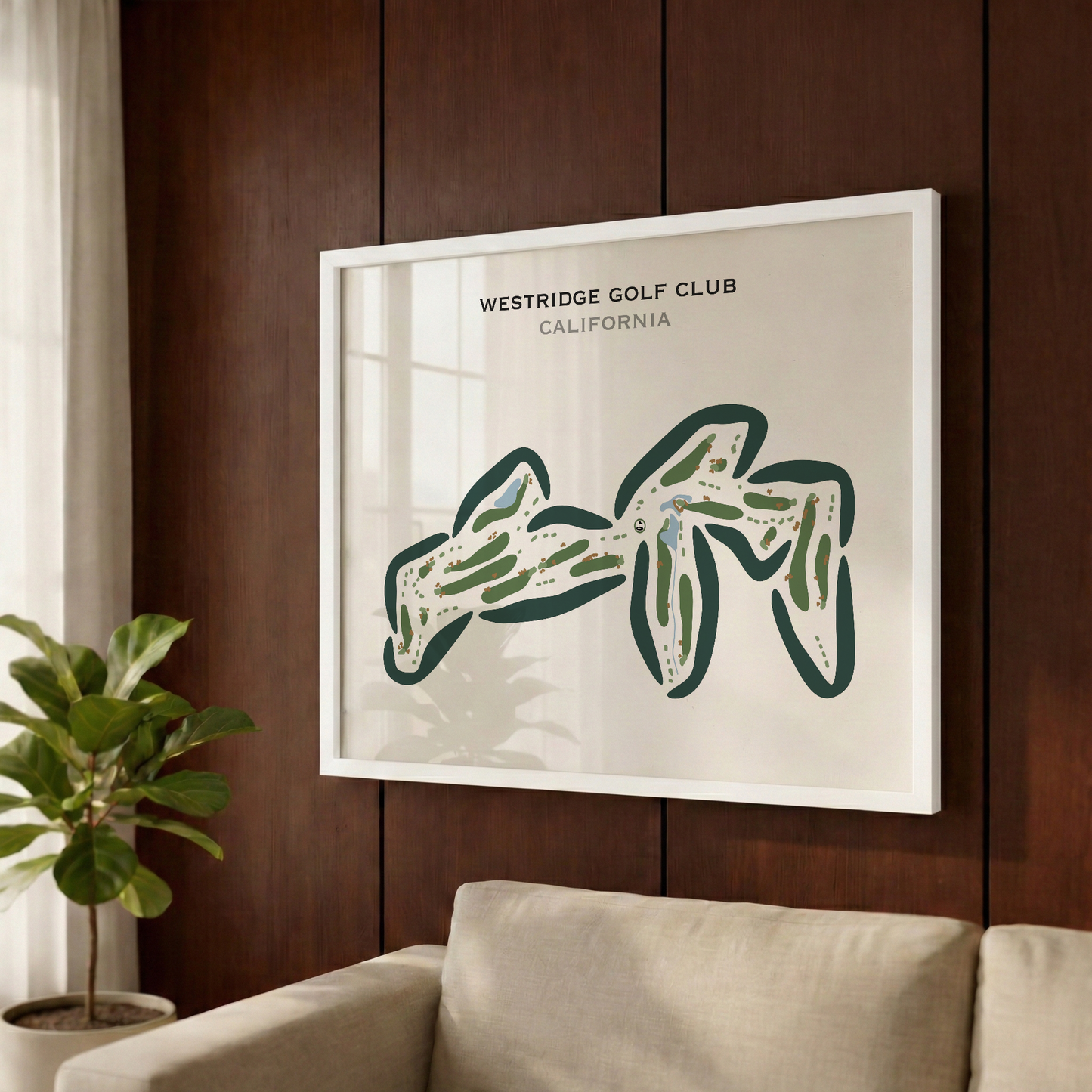 Westridge Golf Club, California - Printed Golf Courses
