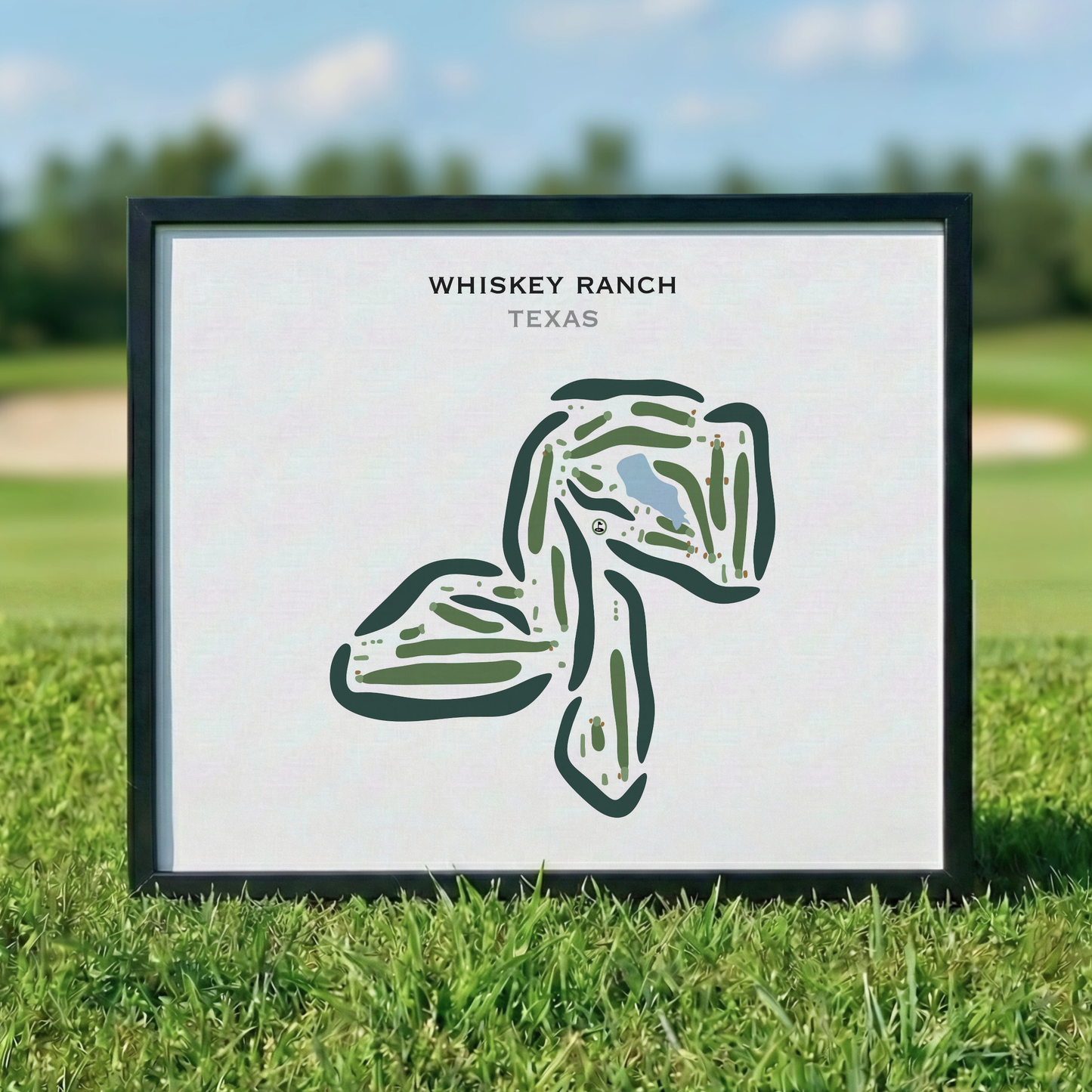Whiskey Ranch, Texas - Printed Golf Courses