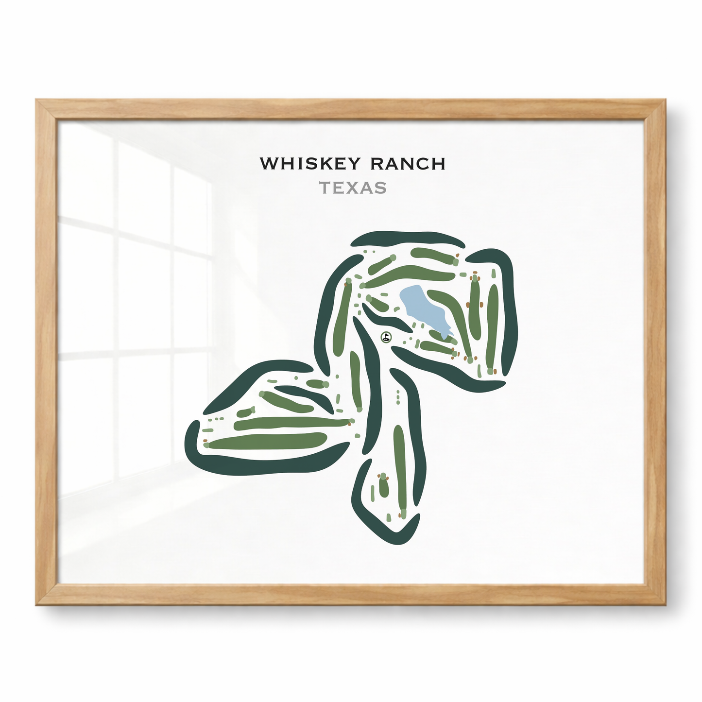 Whiskey Ranch, Texas - Printed Golf Courses