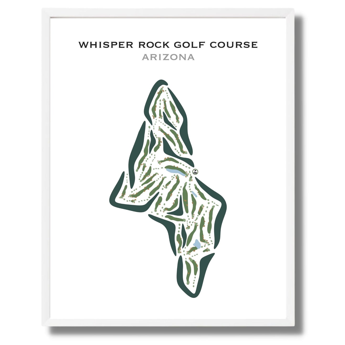 Whisper Rock Golf Course, Arizona - Printed Golf Courses