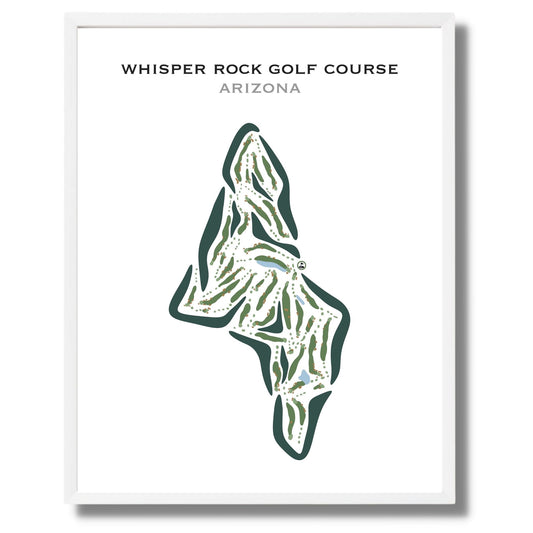 Whisper Rock Golf Course, Arizona - Printed Golf Courses