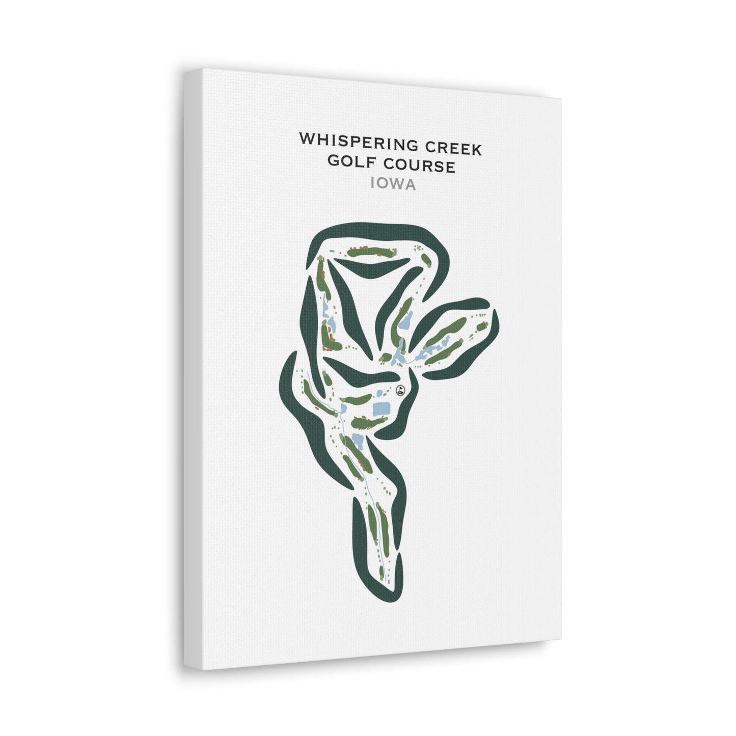 Whispering Creek Golf Course, Iowa - Printed Golf Courses