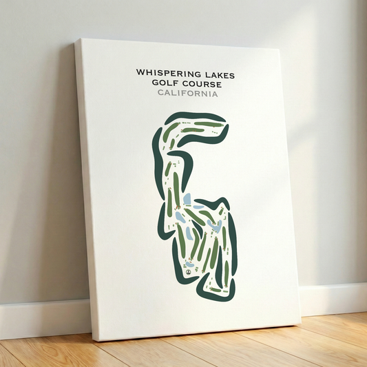 Whispering Lakes Golf Course, California - Printed Golf Courses