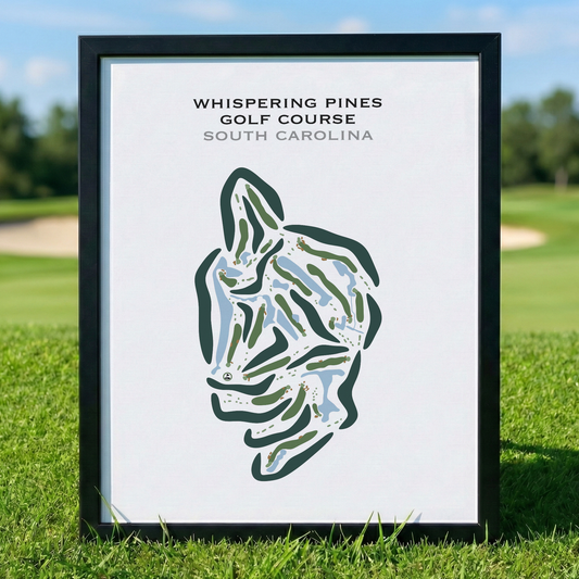 Whispering Pines Golf Course, South Carolina - Printed Golf Courses