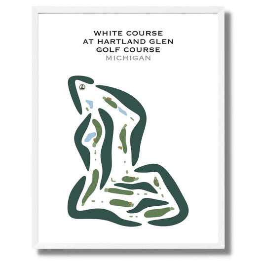 White Course at Hartland Glen Golf Course, Michigan - Printed Golf Courses