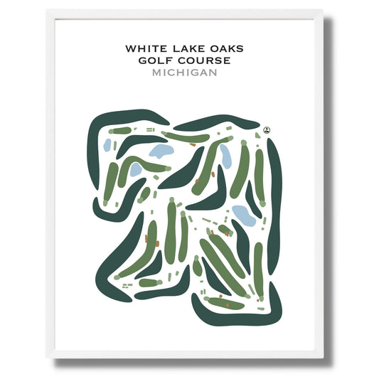 White Lake Oaks Golf Course, Michigan - Printed Golf Courses