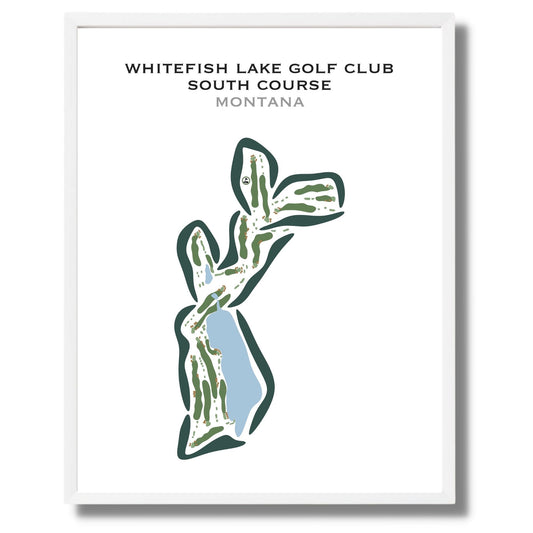 Whitefish Lake Golf Club - South Course, Montana - Printed Golf Courses