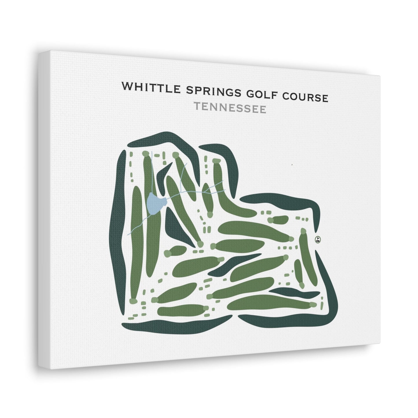 Whittle Springs Golf Course, Tennessee - Printed Golf Courses