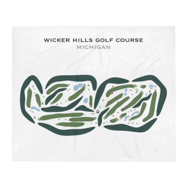 Wicker Hills Golf Course, Michigan - Printed Golf Courses
