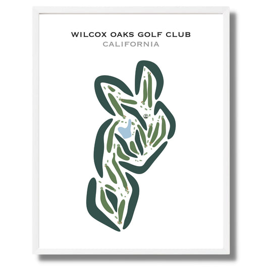 Wilcox Oaks Golf Club, California - Printed Golf Courses