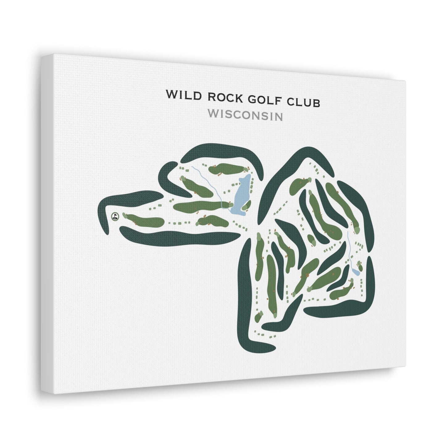 Wild Rock Golf Club, Wisconsin - Printed Golf Courses