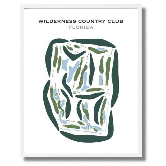 Wilderness Country Club, Florida - Printed Golf Courses
