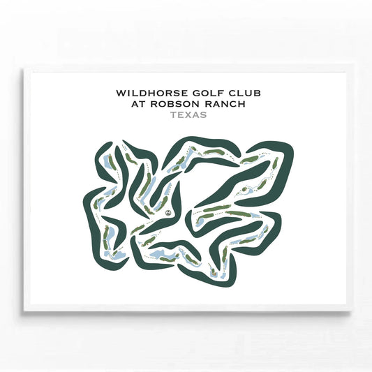 Wildhorse Golf Club at Robson Ranch, Texas - Printed Golf Courses