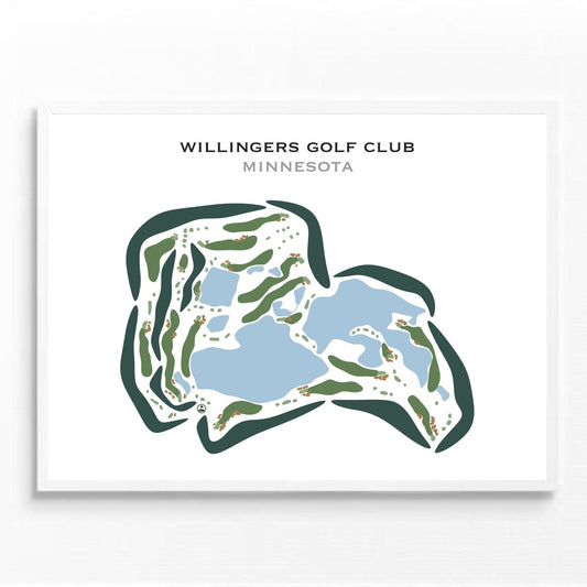 Willingers Golf Club, Minnesota - Printed Golf Courses