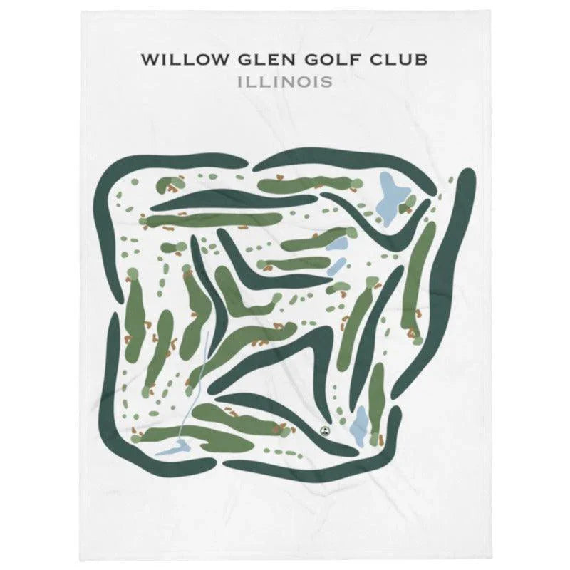 Willow Glen Golf Club, Illinois - Printed Golf Course