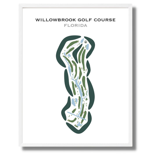 Willowbrook Golf Course, Florida - Printed Golf Courses