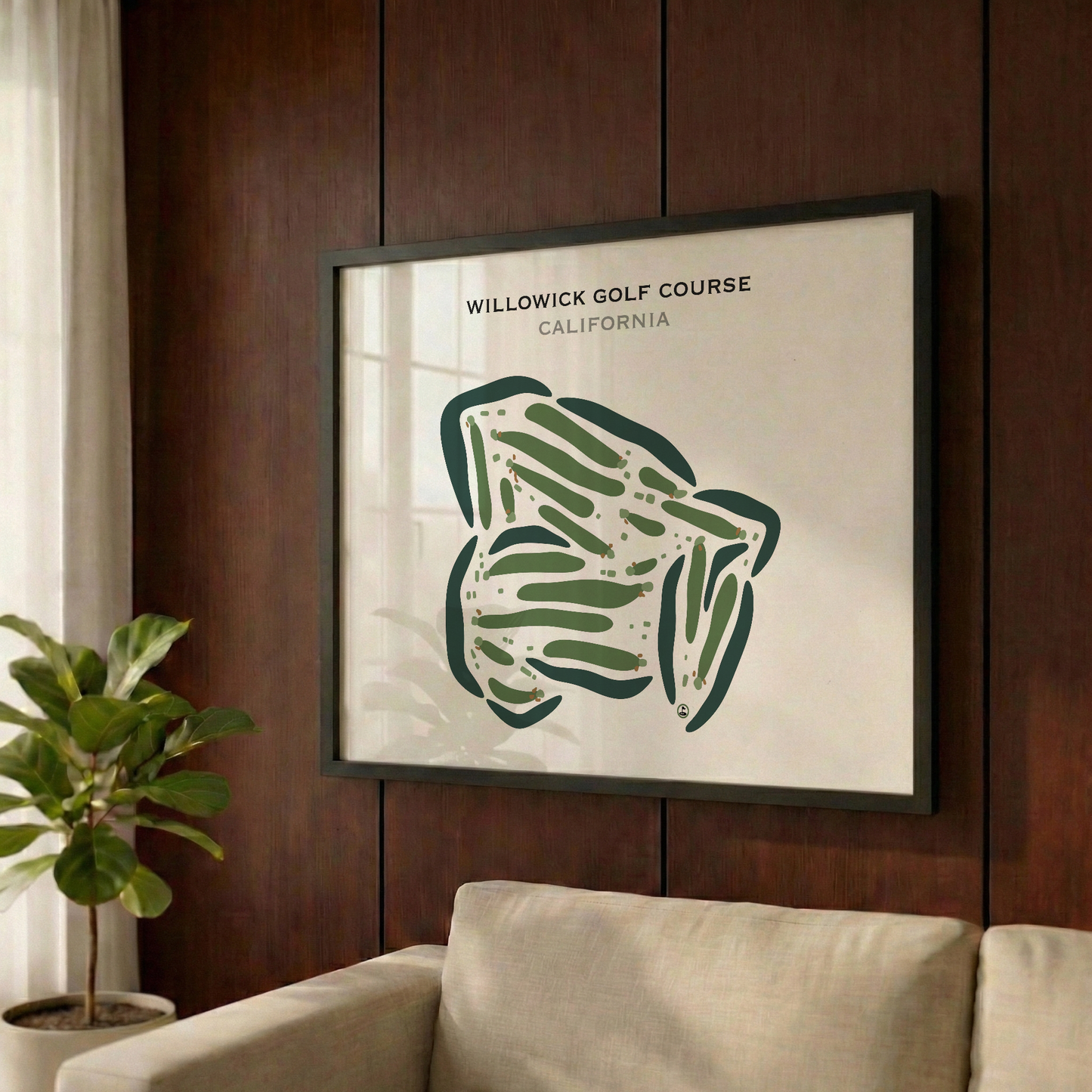 Willowick Golf Course, California - Printed Golf Courses