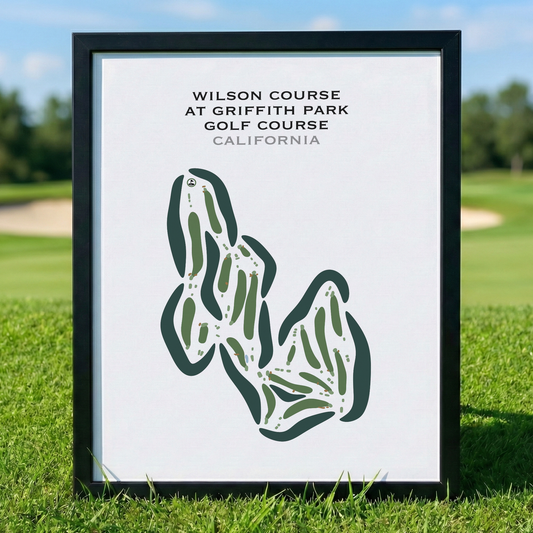 Wilson Course at Griffith Park Golf Courses, California - Printed Golf Courses