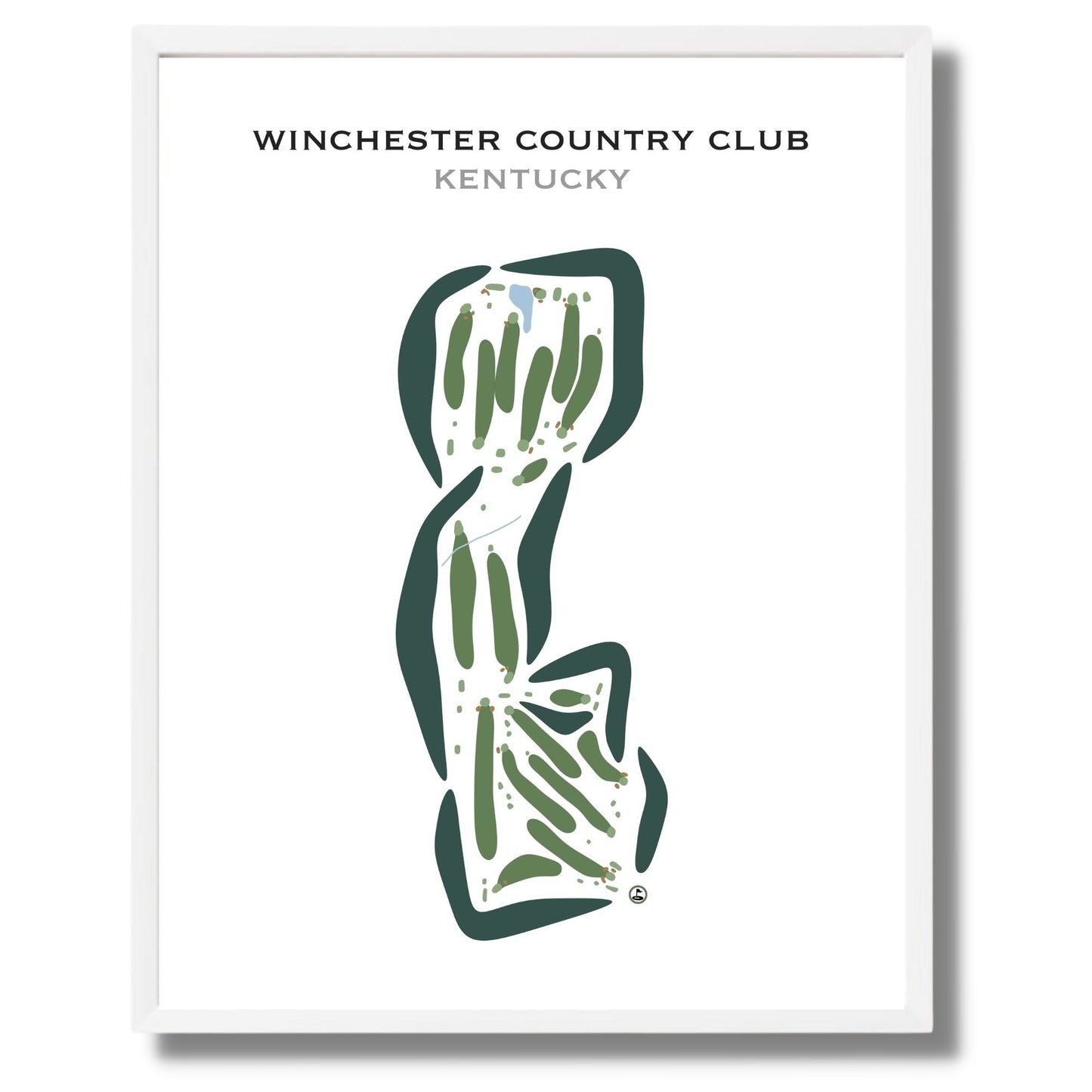 Winchester Country Club, Kentucky - Printed Golf Courses
