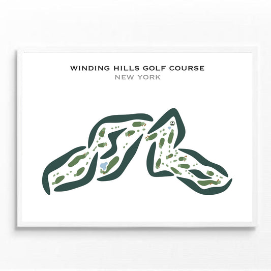 Winding Hills Golf Course, New York - Printed Golf Courses