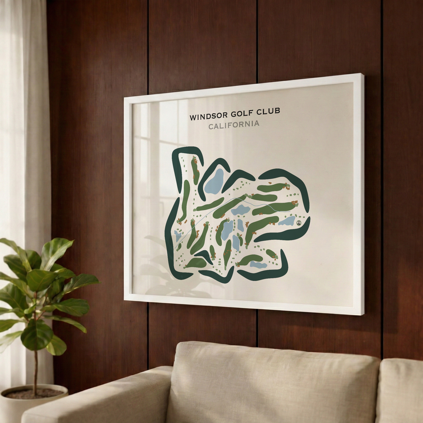 Windsor Golf Club, California - Printed Golf Courses