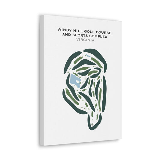 Windy Hill Golf Course and Sports Complex, Virginia - Printed Golf Courses