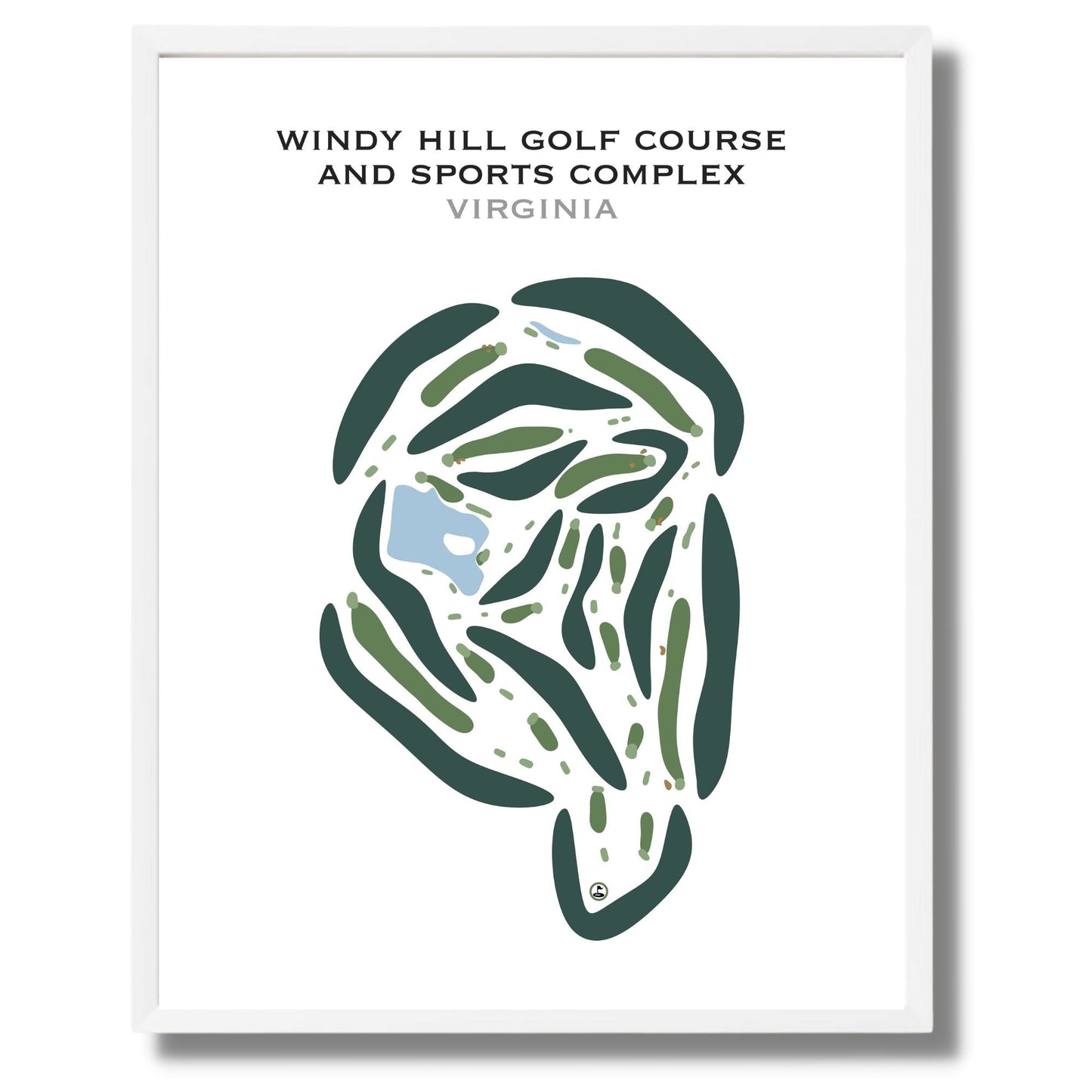 Windy Hill Golf Course and Sports Complex, Virginia - Printed Golf Courses