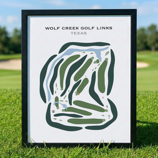 Wolf Creek Golf Links, Texas - Printed Golf Courses