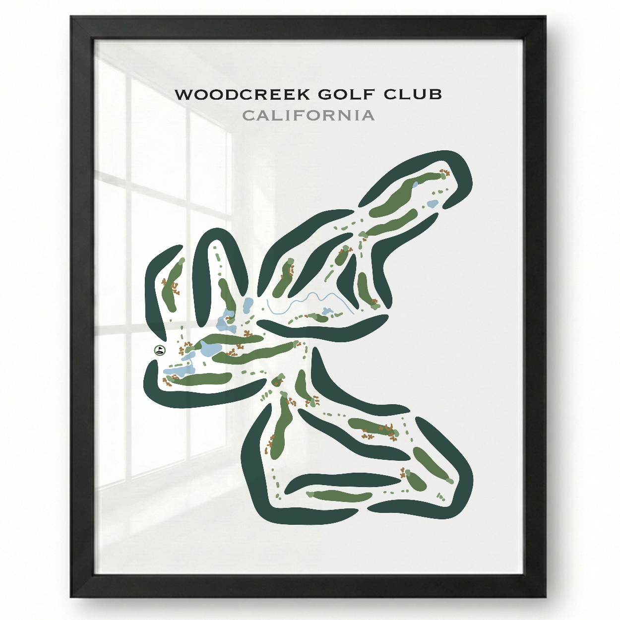 Woodcreek Golf Club, California - Printed Golf Courses