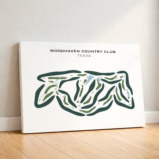 Woodhaven Country Club, Texas - Printed Golf Courses