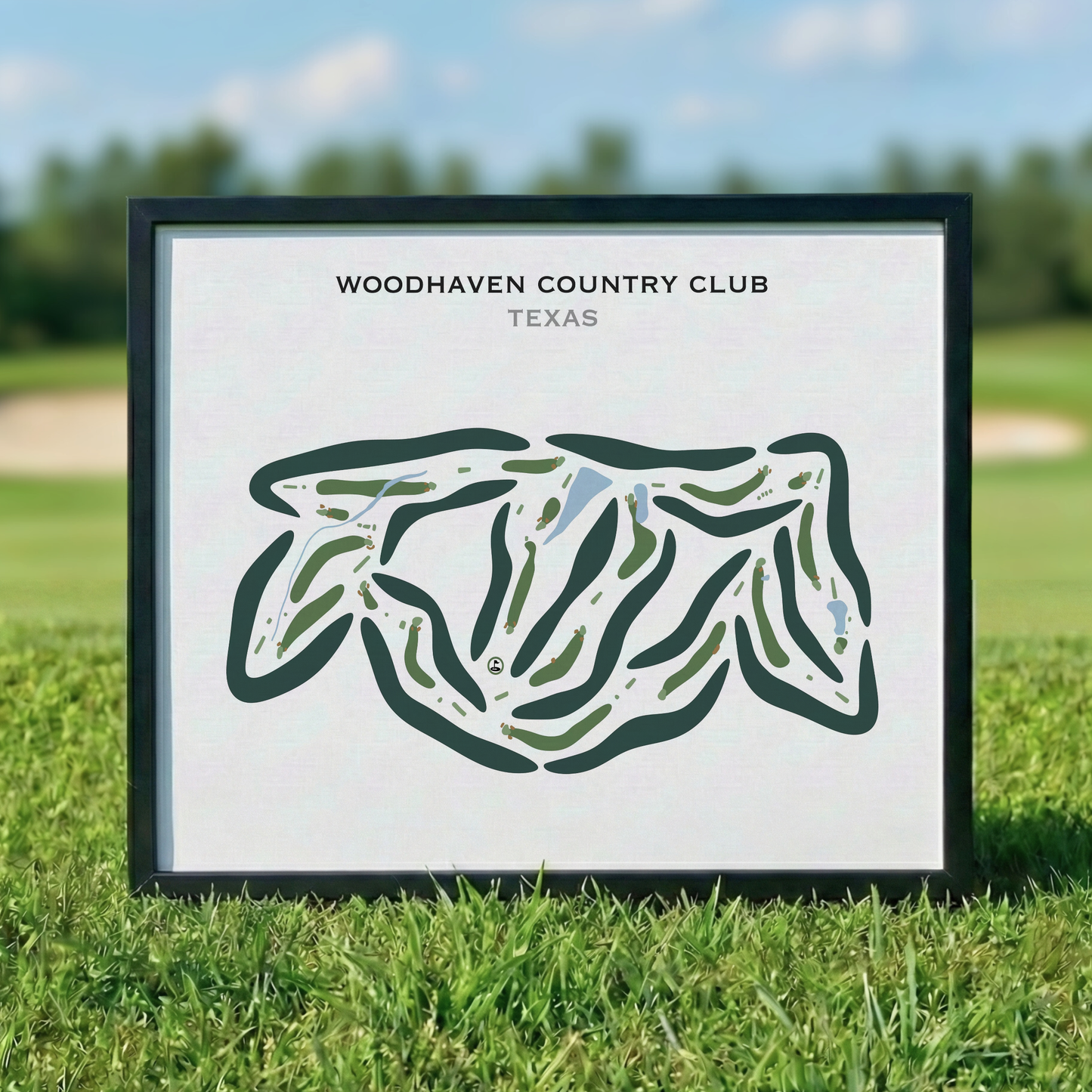 Woodhaven Country Club, Texas - Printed Golf Courses