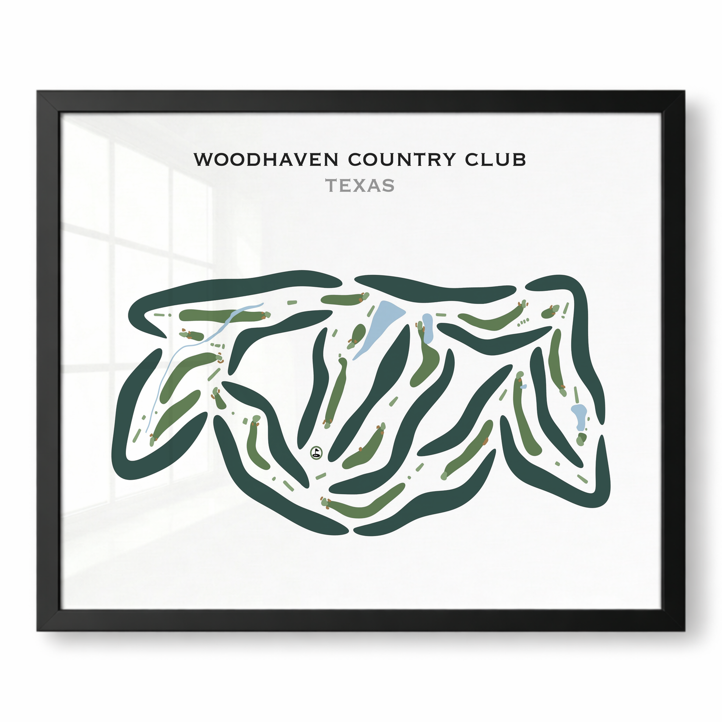 Woodhaven Country Club, Texas - Printed Golf Courses