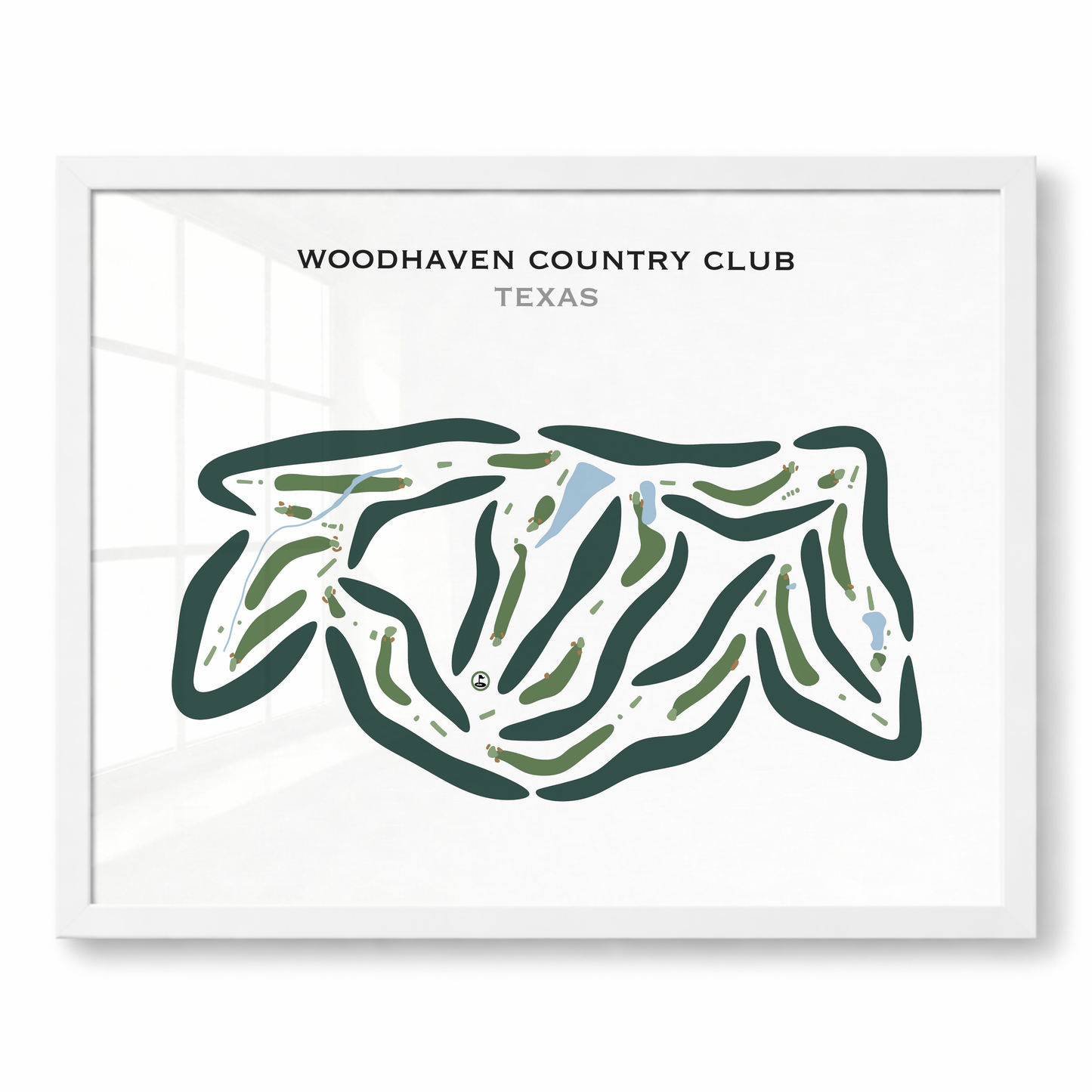 Woodhaven Country Club, Texas - Printed Golf Courses