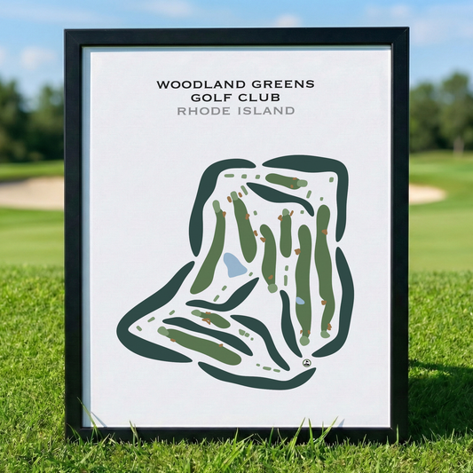 Woodland Greens Golf Club, Rhode Island - Printed Golf Courses