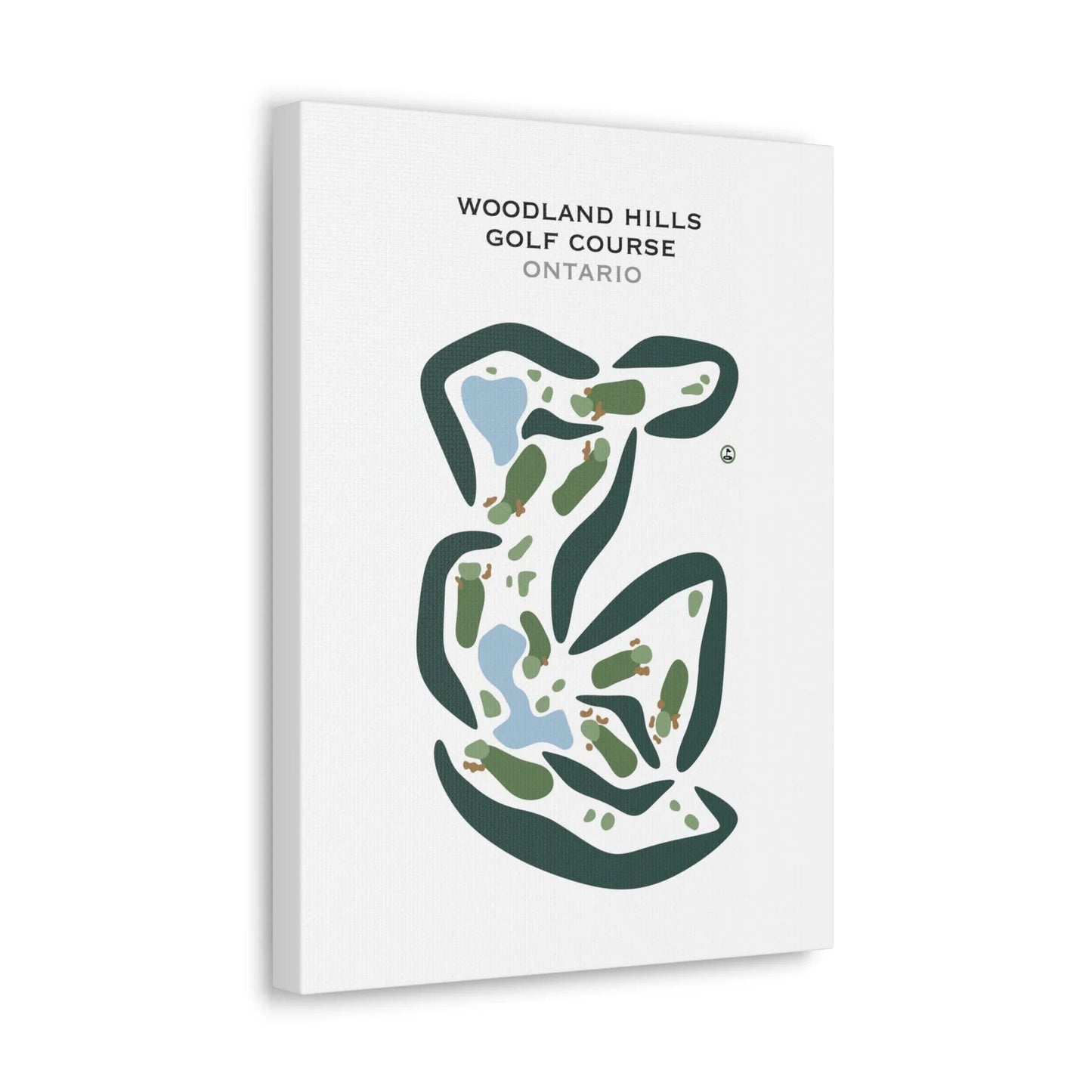 Woodland Hills Golf Course, Canada - Printed Golf Courses