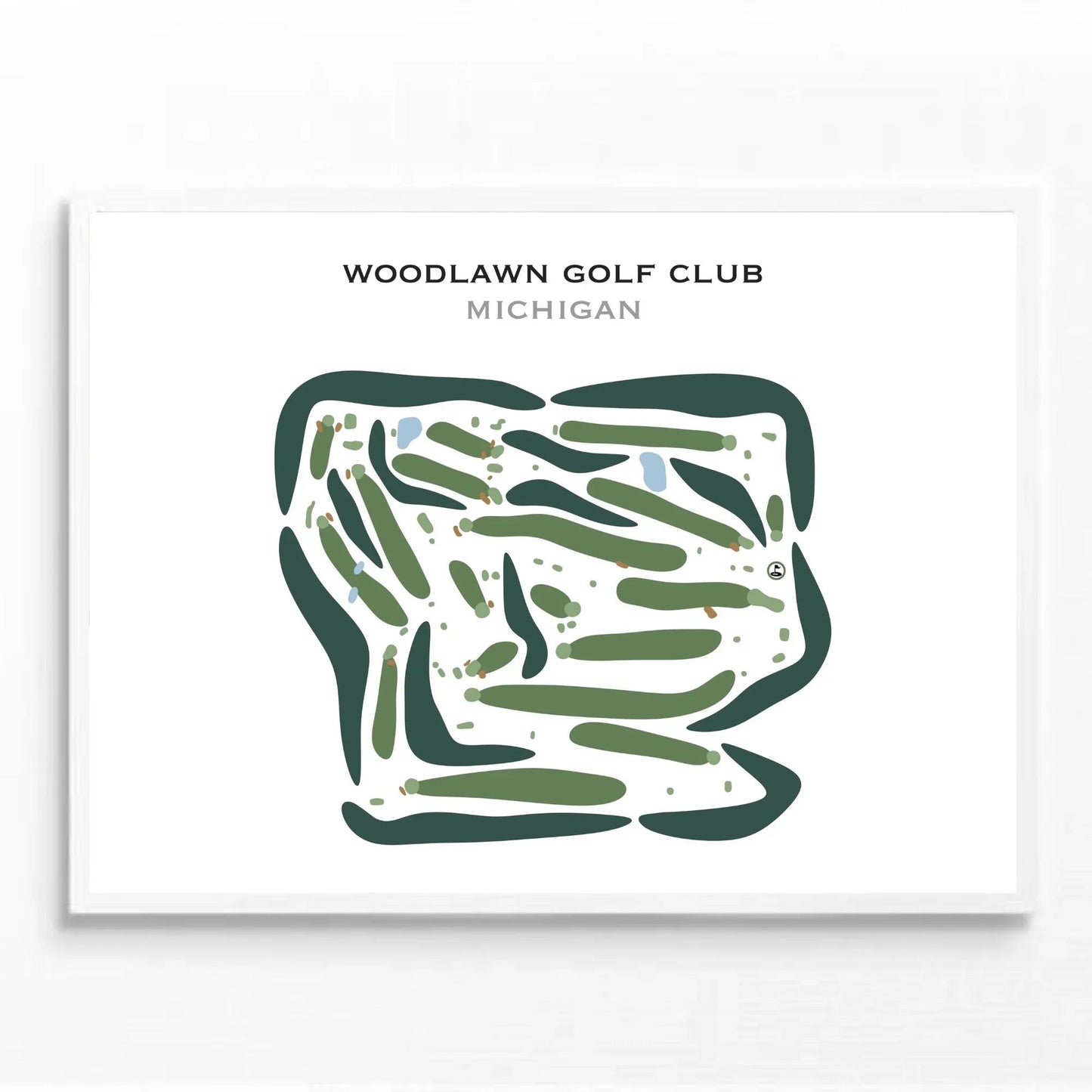 Woodlawn Golf Club, Michigan - Printed Golf Courses