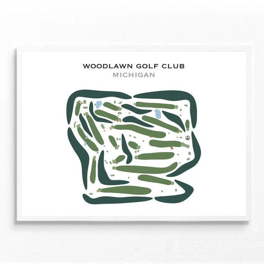 Woodlawn Golf Club, Michigan - Printed Golf Courses