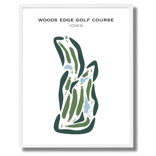 Woods Edge Golf Course, Iowa - Printed Golf Courses