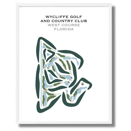 Wycliffe Golf and Country Club, West Course, Florida - Printed Golf Courses