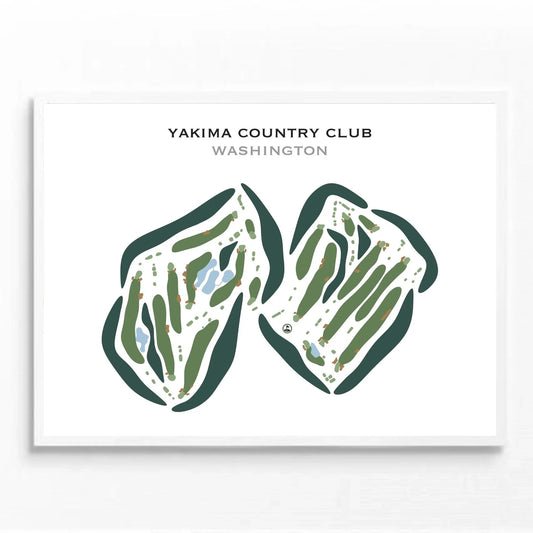 Yakima Country Club, Washington - Printed Golf Courses