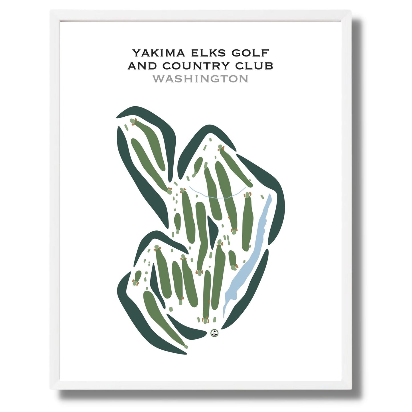 Yakima Elks Golf & Country Club, Washington - Printed Golf Courses