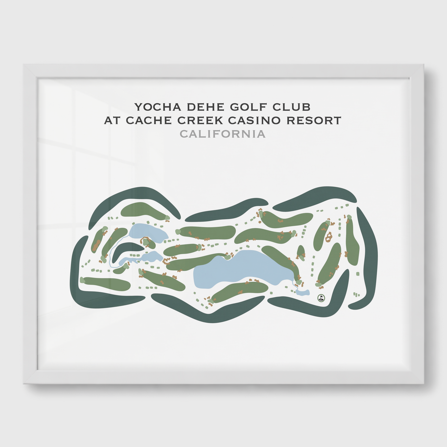 Yocha Dehe Golf Club at Cache Creek Casino Resort, California - Printed Golf Courses