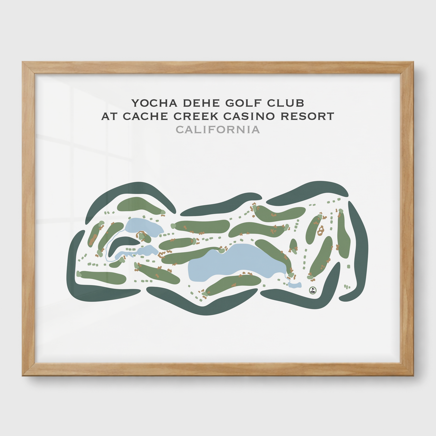 Yocha Dehe Golf Club at Cache Creek Casino Resort, California - Printed Golf Courses