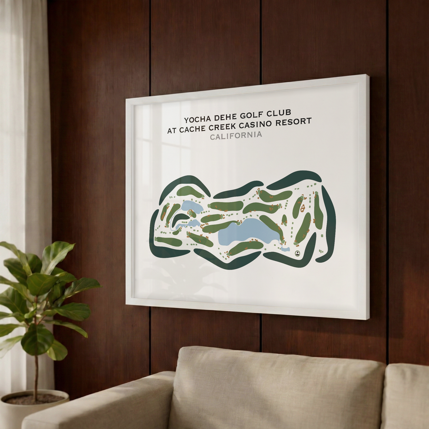 Yocha Dehe Golf Club at Cache Creek Casino Resort, California - Printed Golf Courses