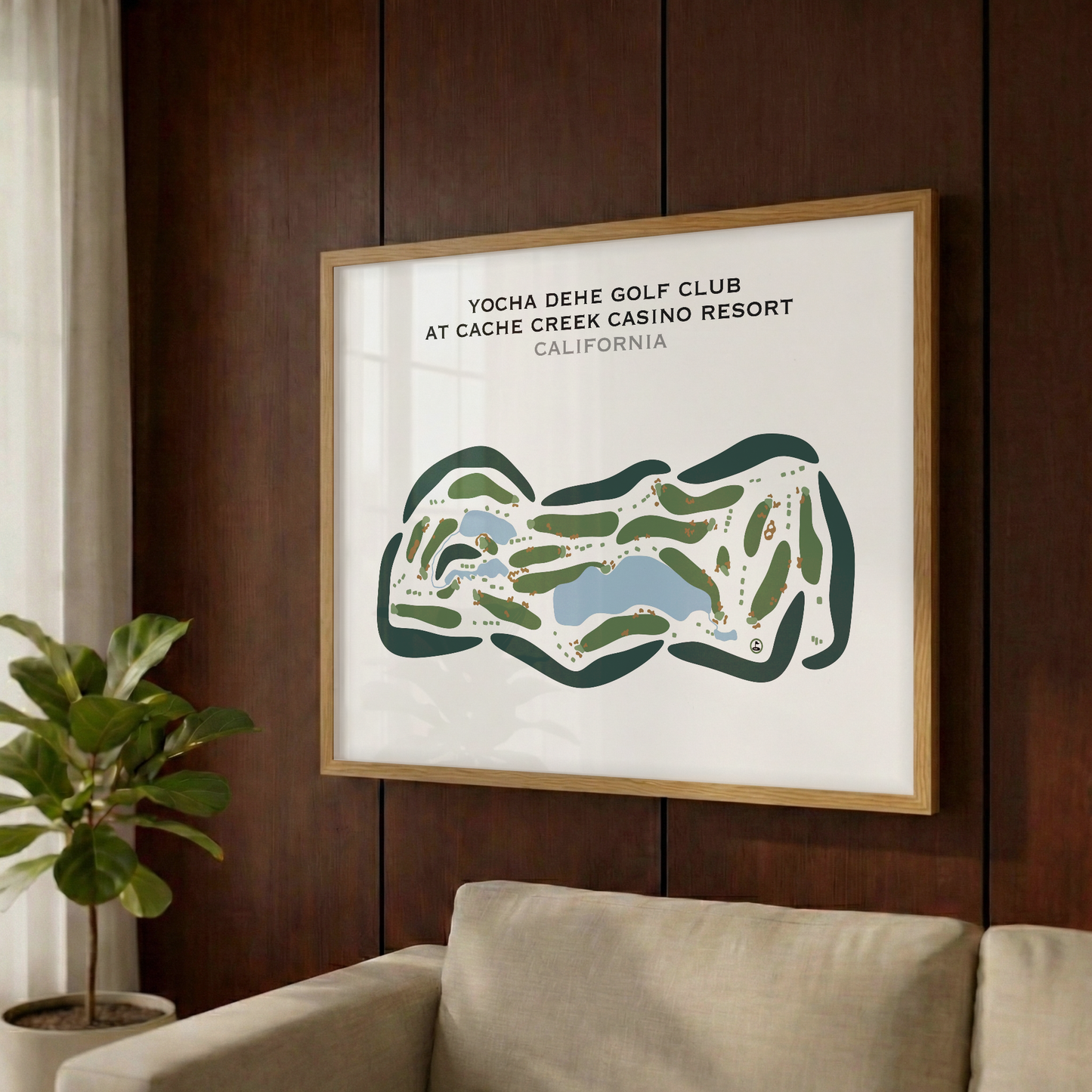 Yocha Dehe Golf Club at Cache Creek Casino Resort, California - Printed Golf Courses